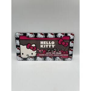 Hello Kitty Emoji Heads Auto Car Tag License Plate Plastic Frame